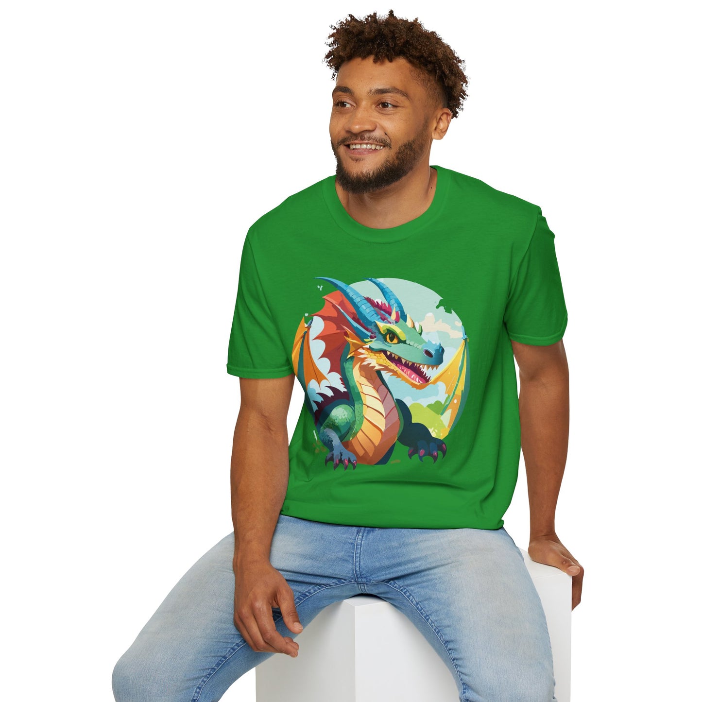 Dragon T Shirt, Dragon Shirt, Shirt with Animals, Animal Shirt
