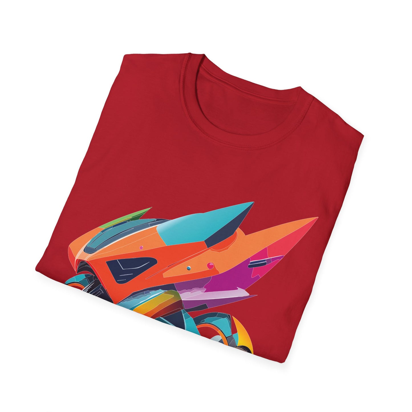 Unisex Bike T Shirt Moto Shirt Motorcycle MTB T Shirt 100 Percent Cotton Softstyle