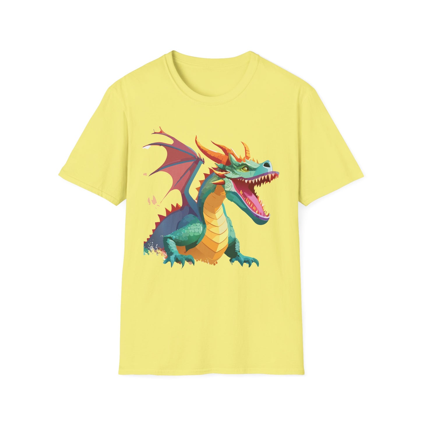 Dragon Graphic T Shirt Unisex Softstyle Cotton Tee Dragon Art Shirt For Men Women