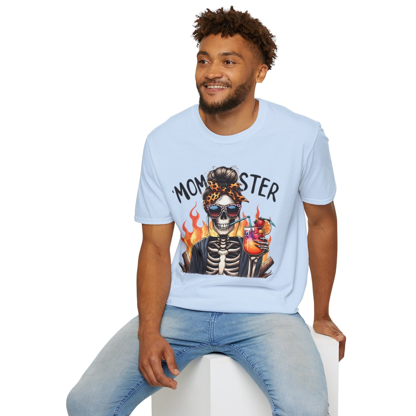 Skull Tee Shirt Unisex Skeleton Shirt Softstyle Gildan 100 Percent Cotton Graphic Tee