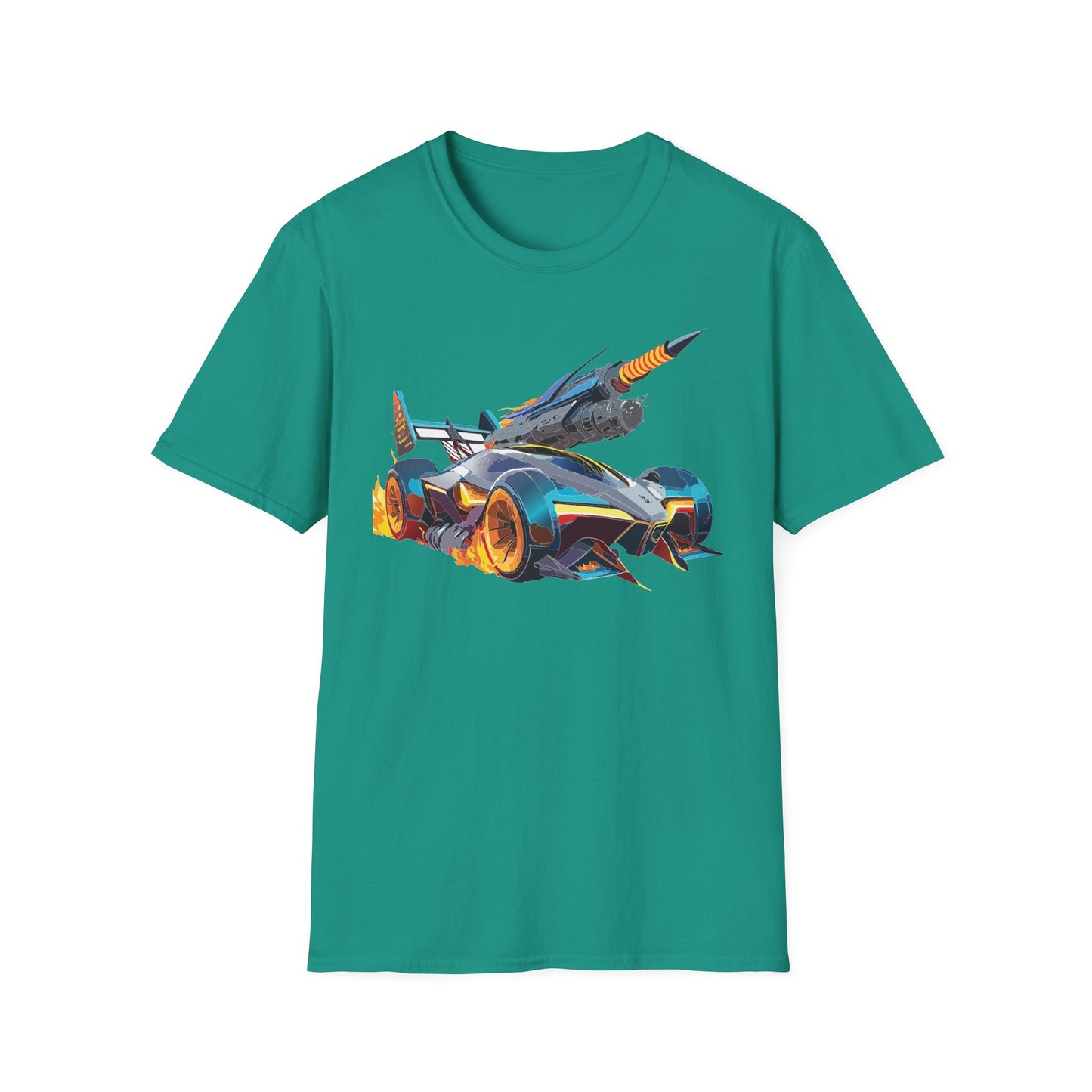 Unisex Car T Shirt Softstyle Cotton Tee With Car Design Hot Wheels Graphic Tee For Men And Women