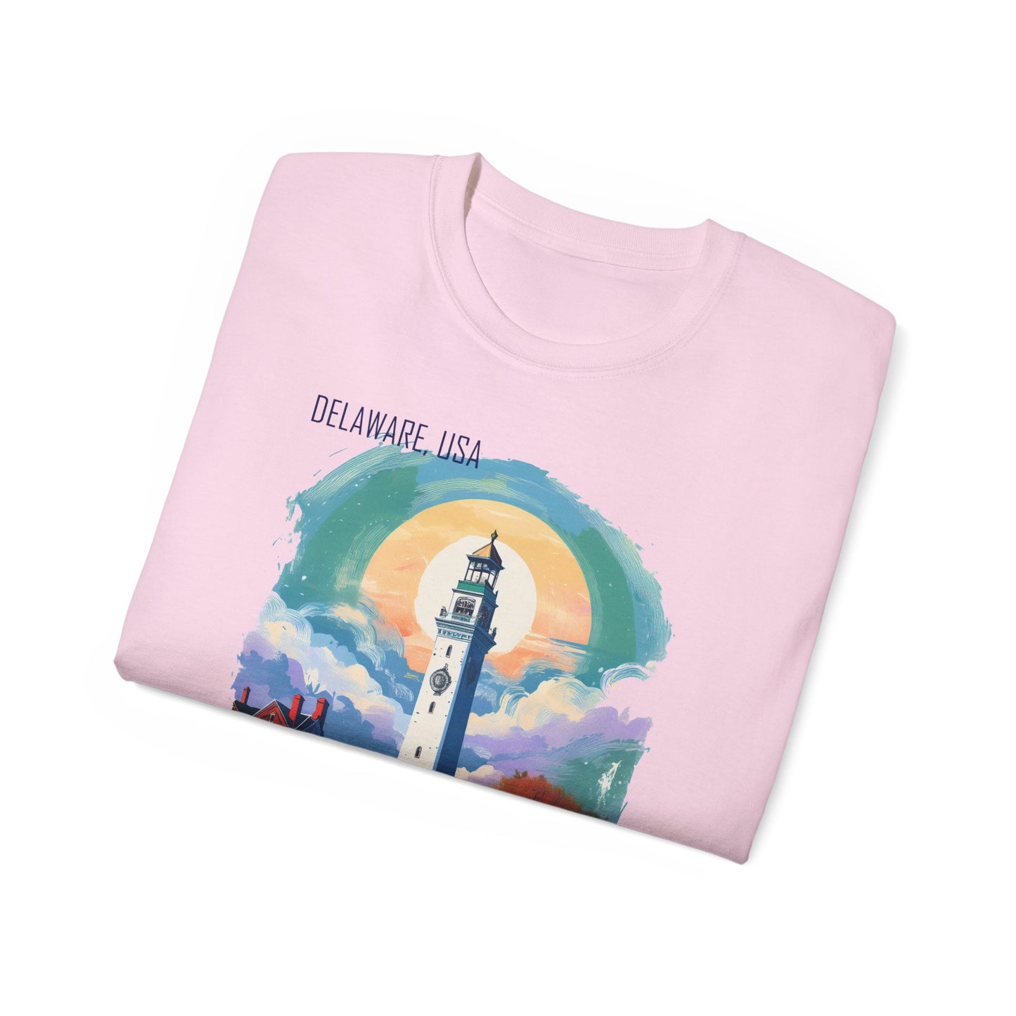 Delaware Graphic Unisex Cotton T‑Shirt 1