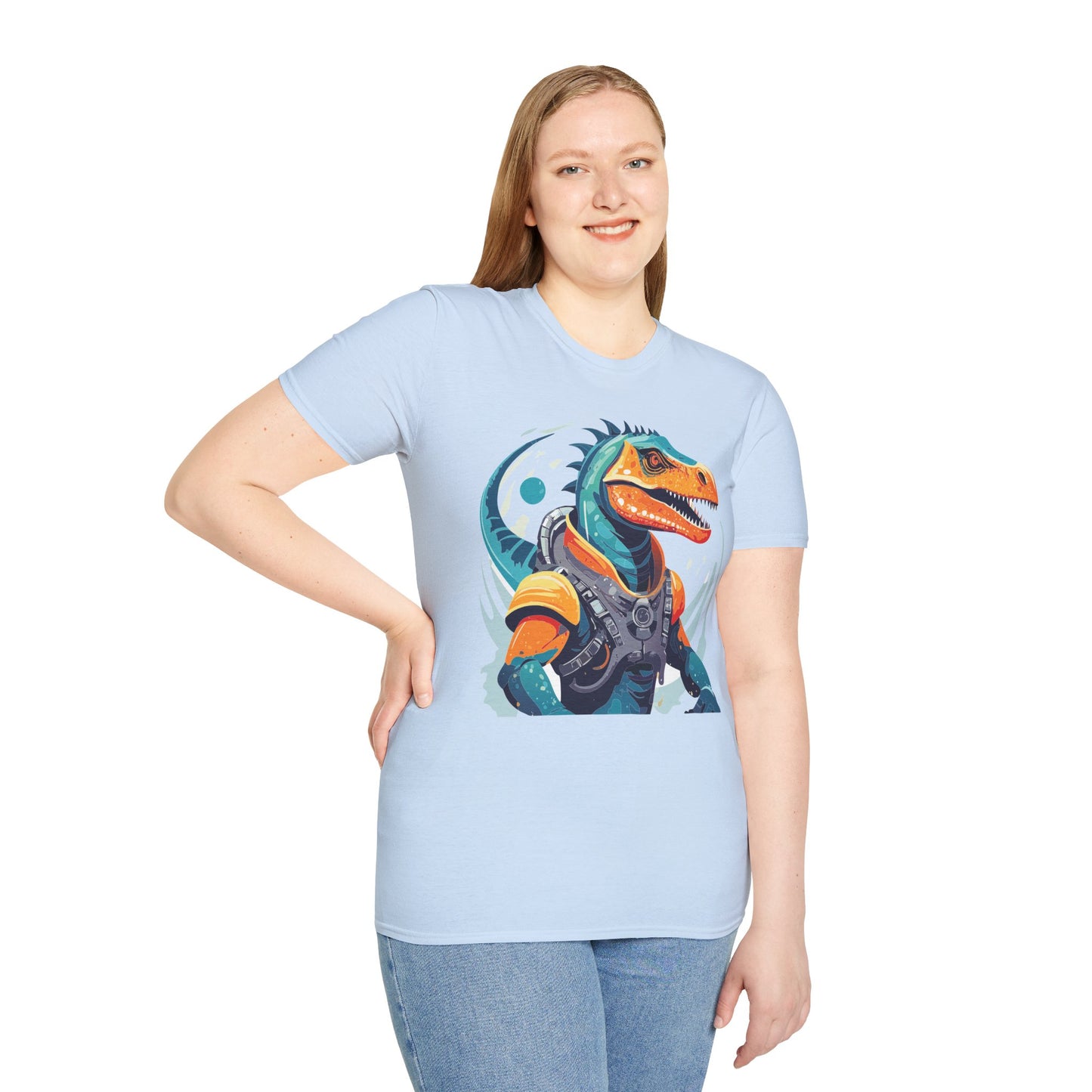 Gildan Alien Cosmos T Shirt Unisex Softstyle 64000 Cotton Tee With Alien Art Design Graphic Print