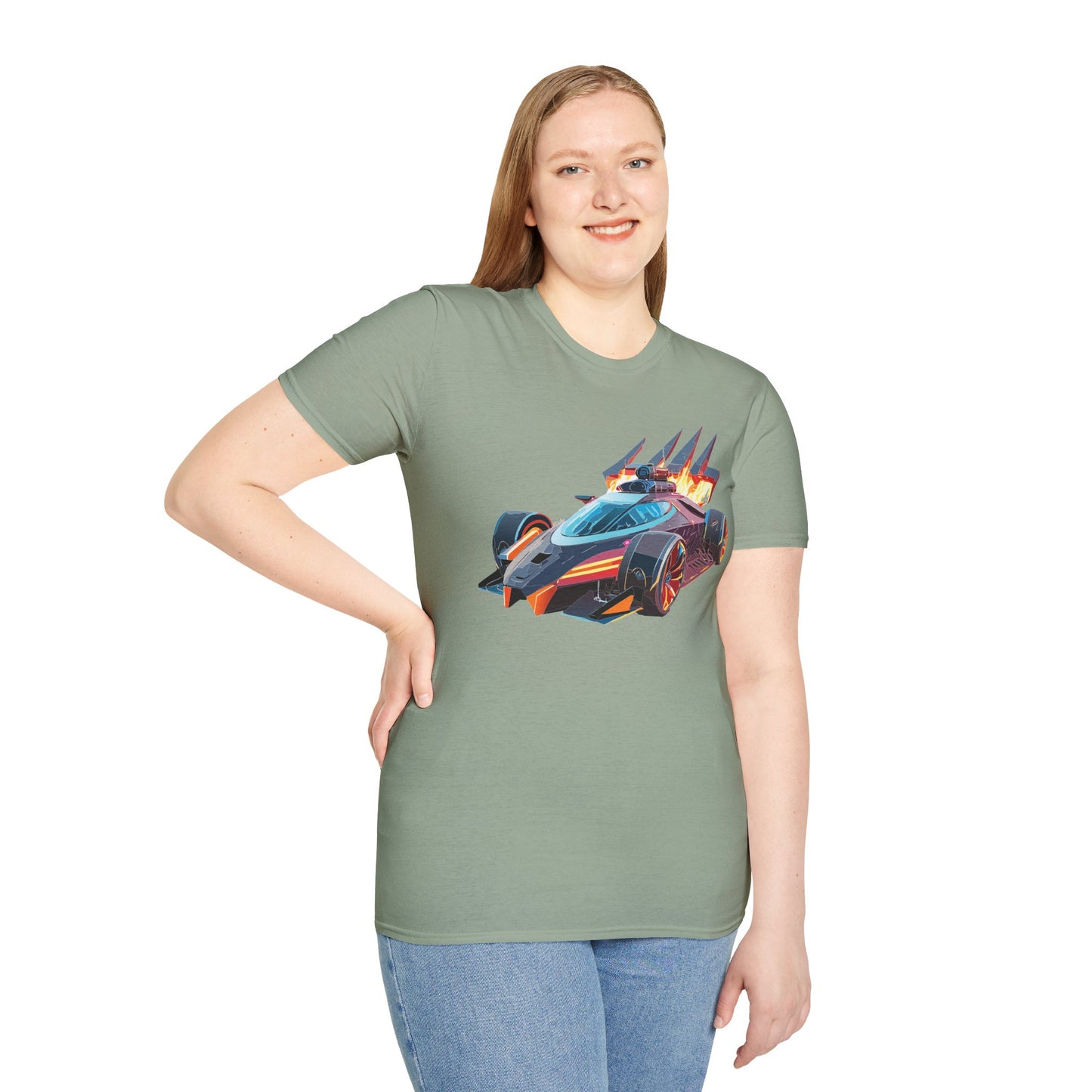 Car T Shirt Unisex Softstyle Cotton Tee With Cars Graphic Hot Wheels Design For Men Women