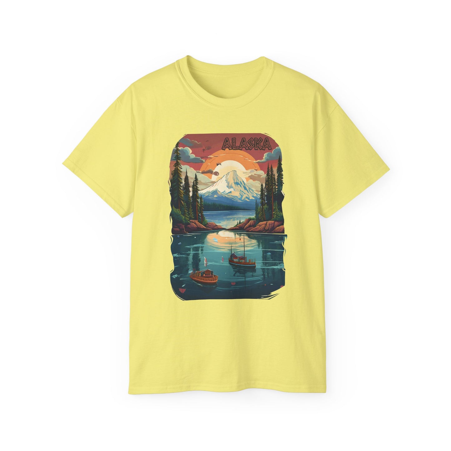 Alaska Graphic Unisex Cotton T‑Shirt 3