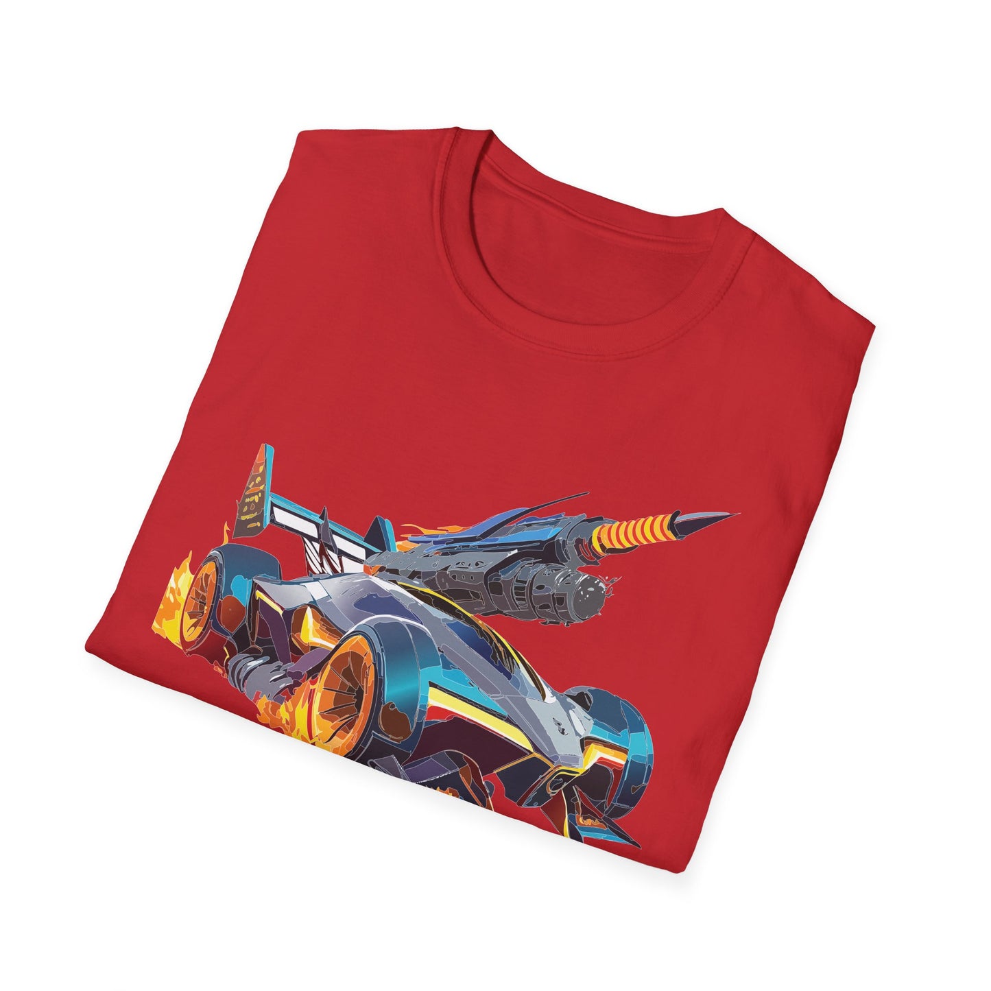 Unisex Car T Shirt Softstyle Cotton Tee With Car Design Hot Wheels Graphic Tee For Men And Women