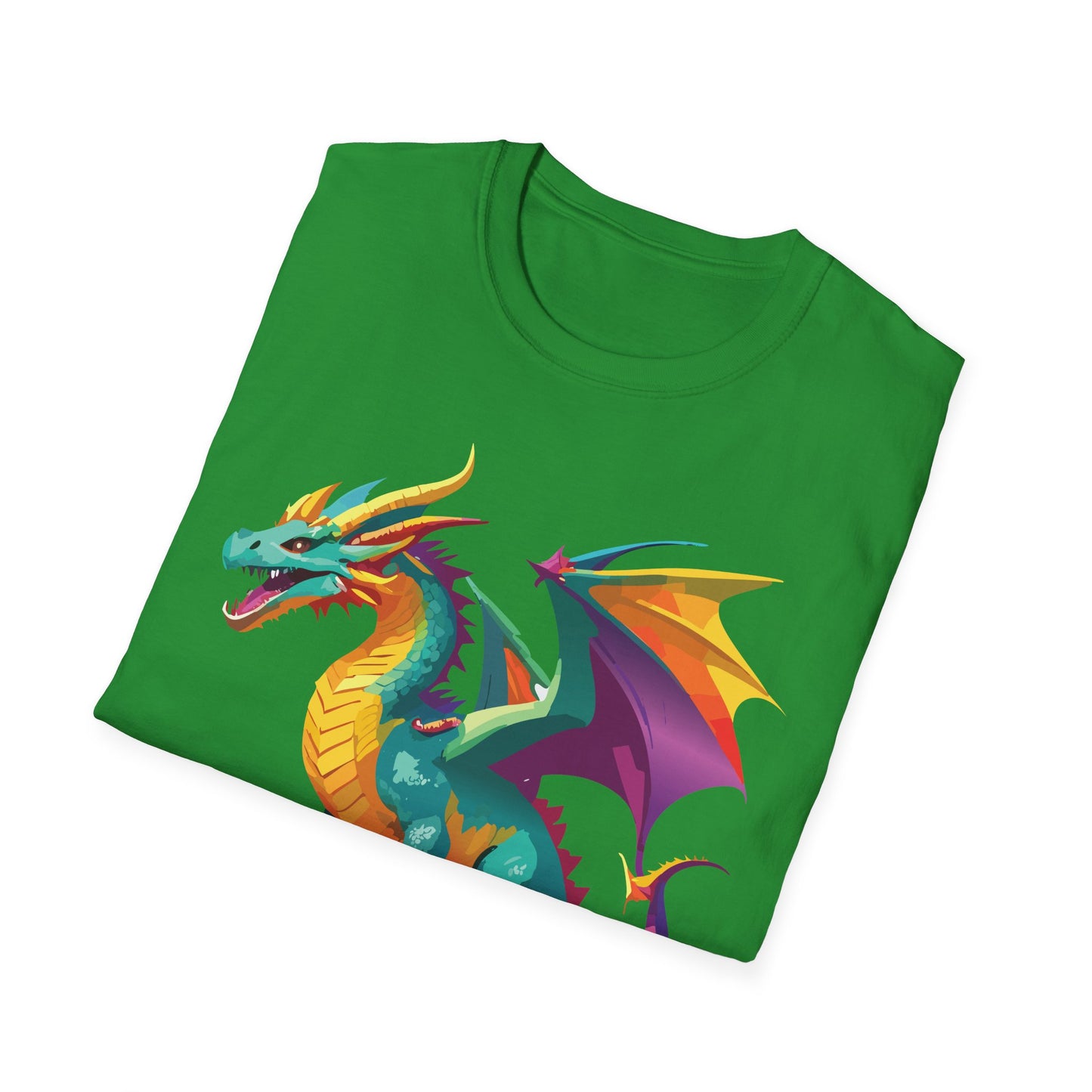 Dragon T Shirt Unisex Short Sleeve Art Design Gildan Softstyle Cotton Tee For Animal Lovers