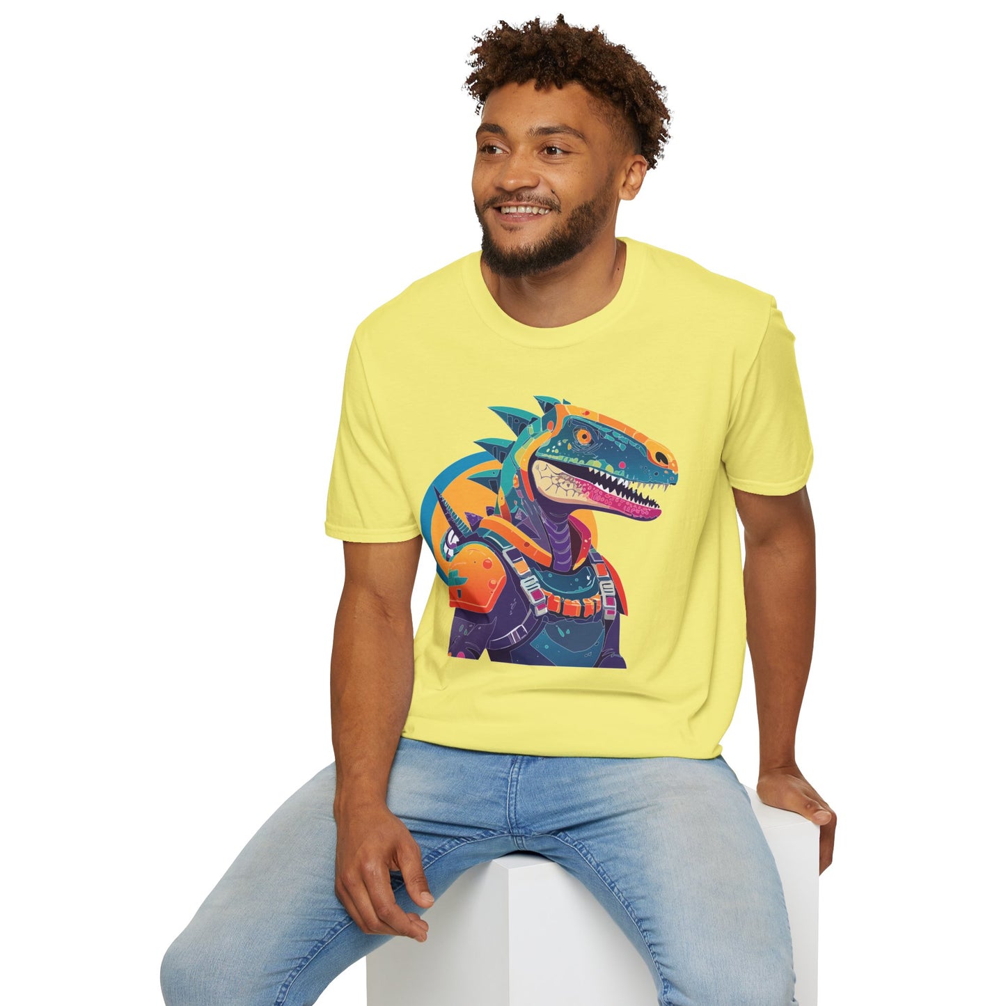 Unisex Alien Cosmos Shirt With Art Design Gildan Softstyle 64000 Short Sleeve Tee