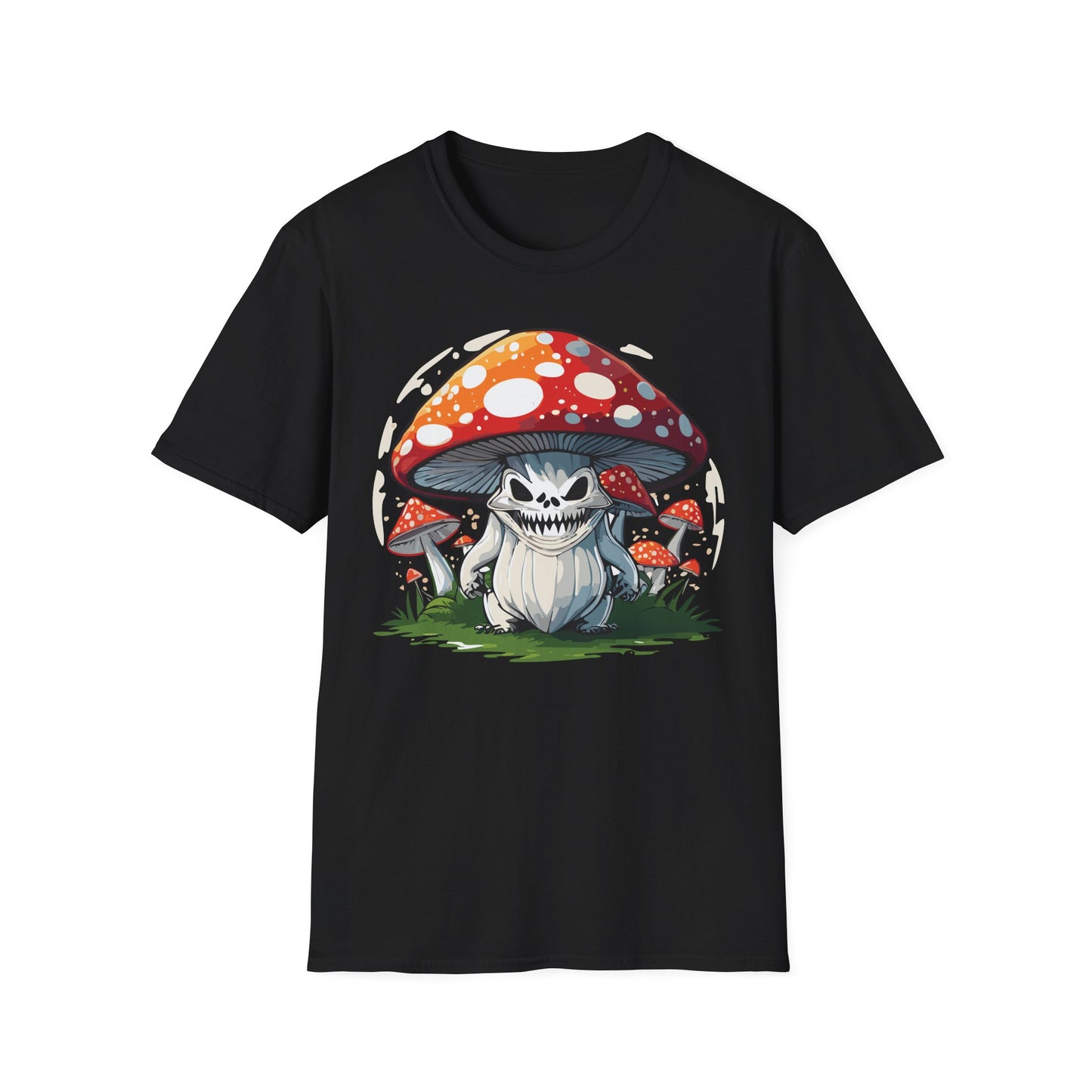 Mashroom Tee Shirt Unisex Softstyle 64000 100 Percent Ring Spun Cotton Funny Mashroom Fungus Design