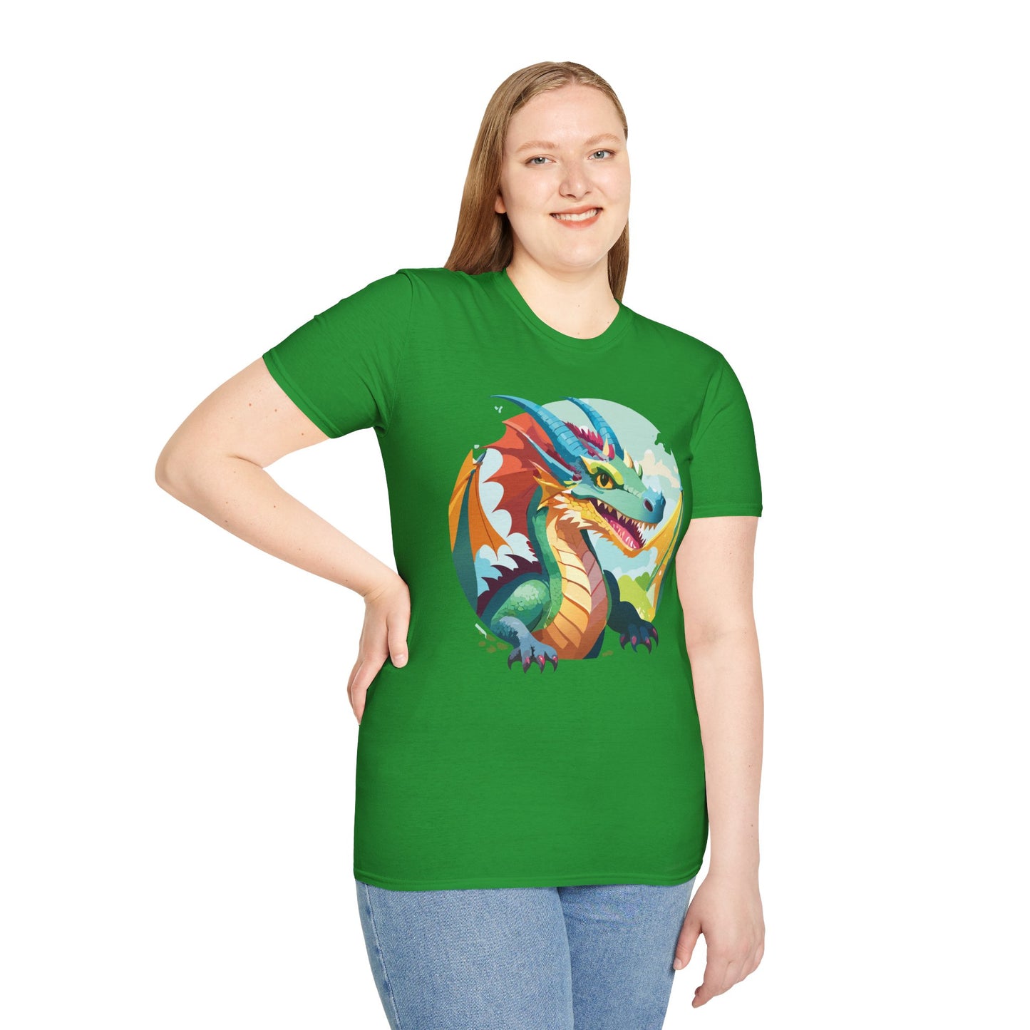 Dragon T Shirt, Dragon Shirt, Shirt with Animals, Animal Shirt