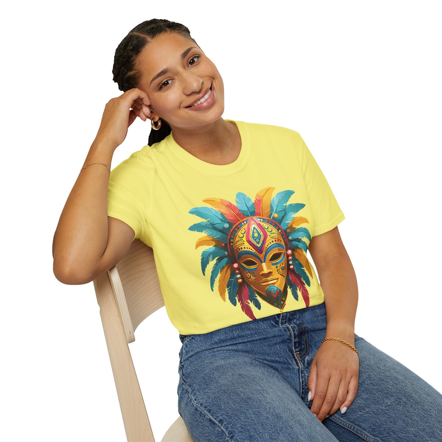 Mask Tee Shirt, Mask Shirt, Shirt with Mask, Masquerade Tees