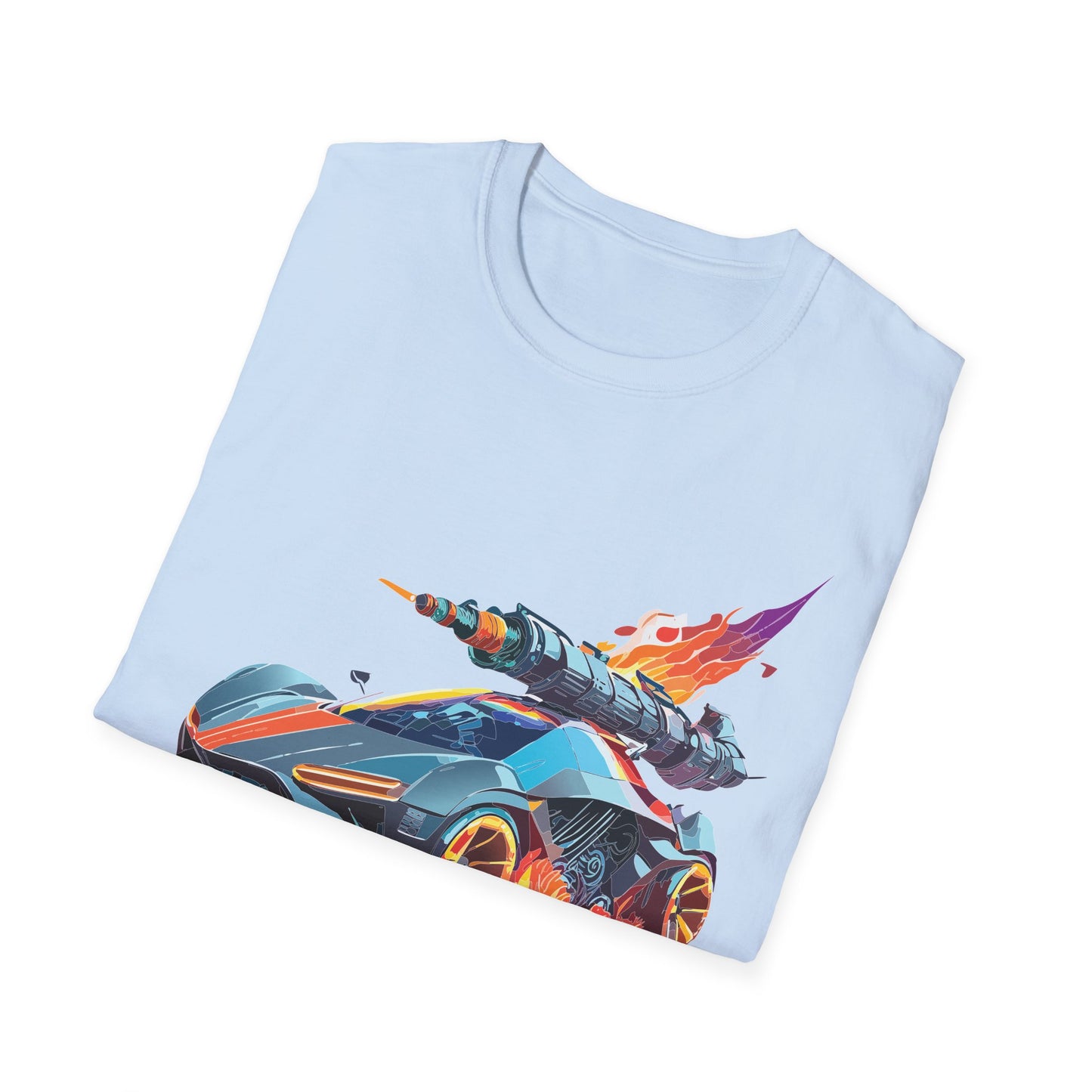 Car T Shirt for Car Lovers Unisex Softstyle Tee 64000 Hot Wheels Design Shirt with Cars