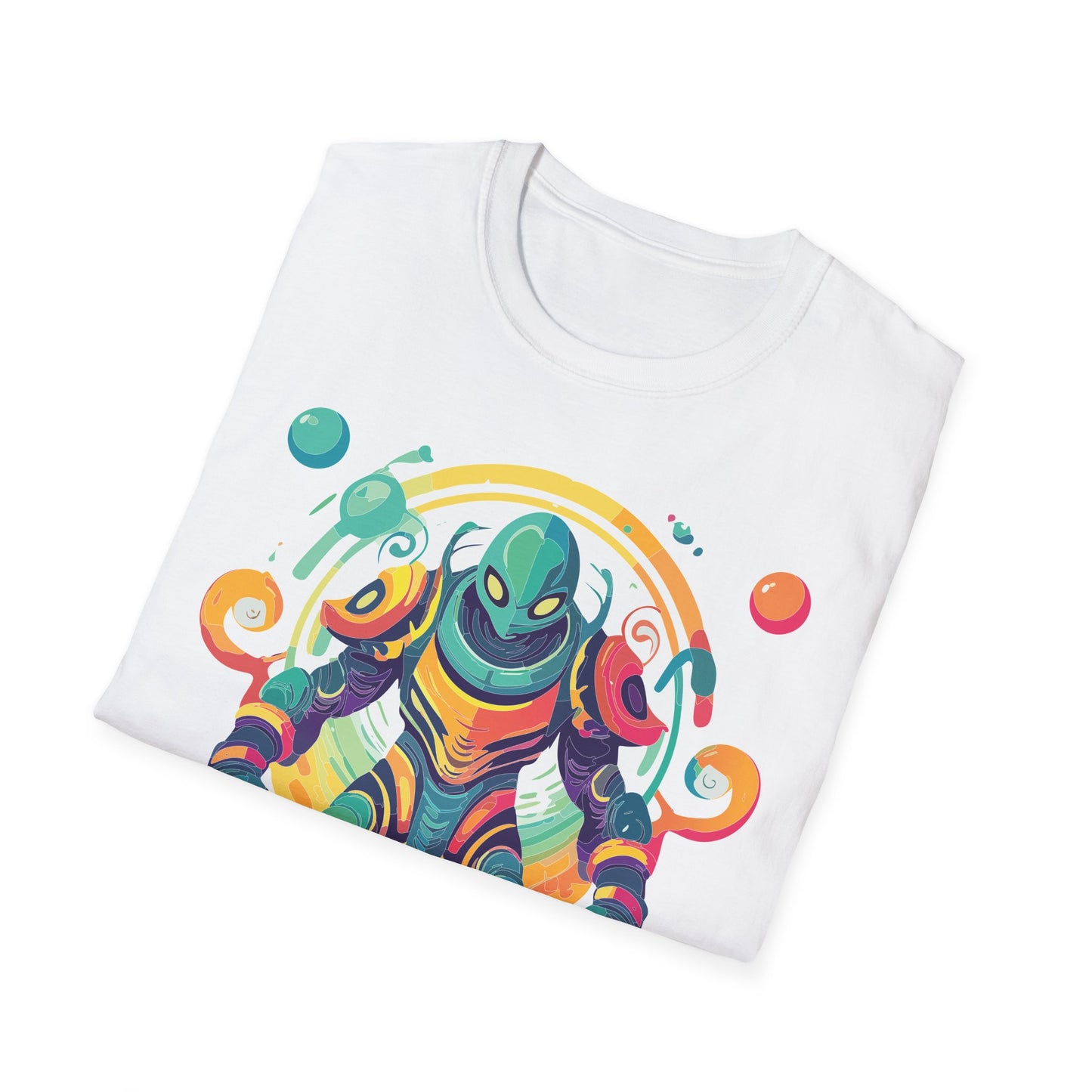 Cosmos Alien T Shirt Unisex Softstyle 64000 with Art Design Durable Comfort Artwork Tee