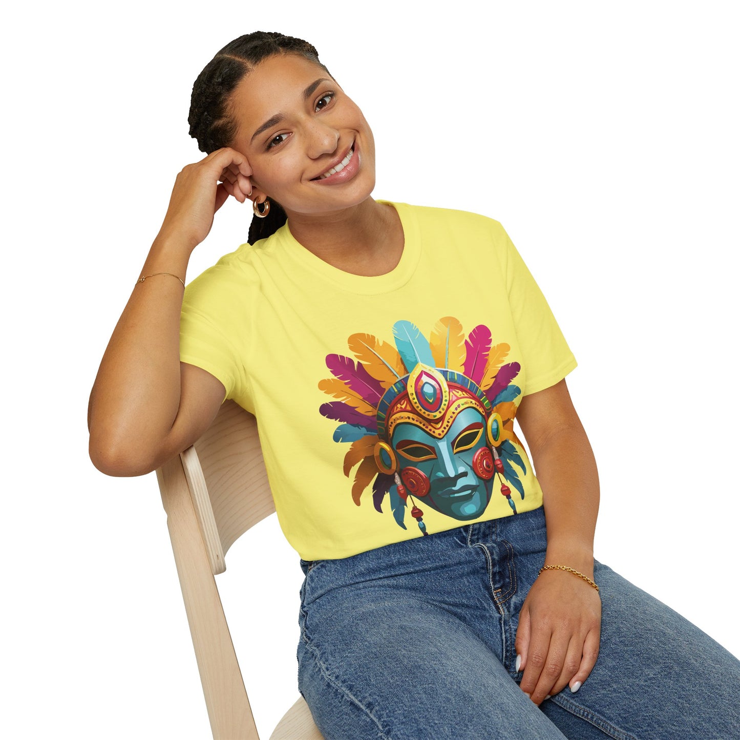 Mask Tee Shirt, Mask Shirt, Shirt with Mask, Masquerade Tees