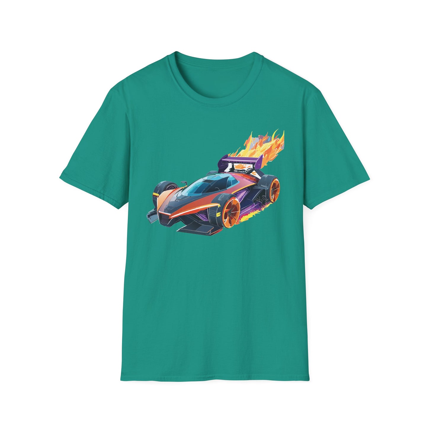 Unisex Car T Shirt Hot Wheels Graphic Tee Car Shirt Gildan Softstyle 64000 Cotton Tee