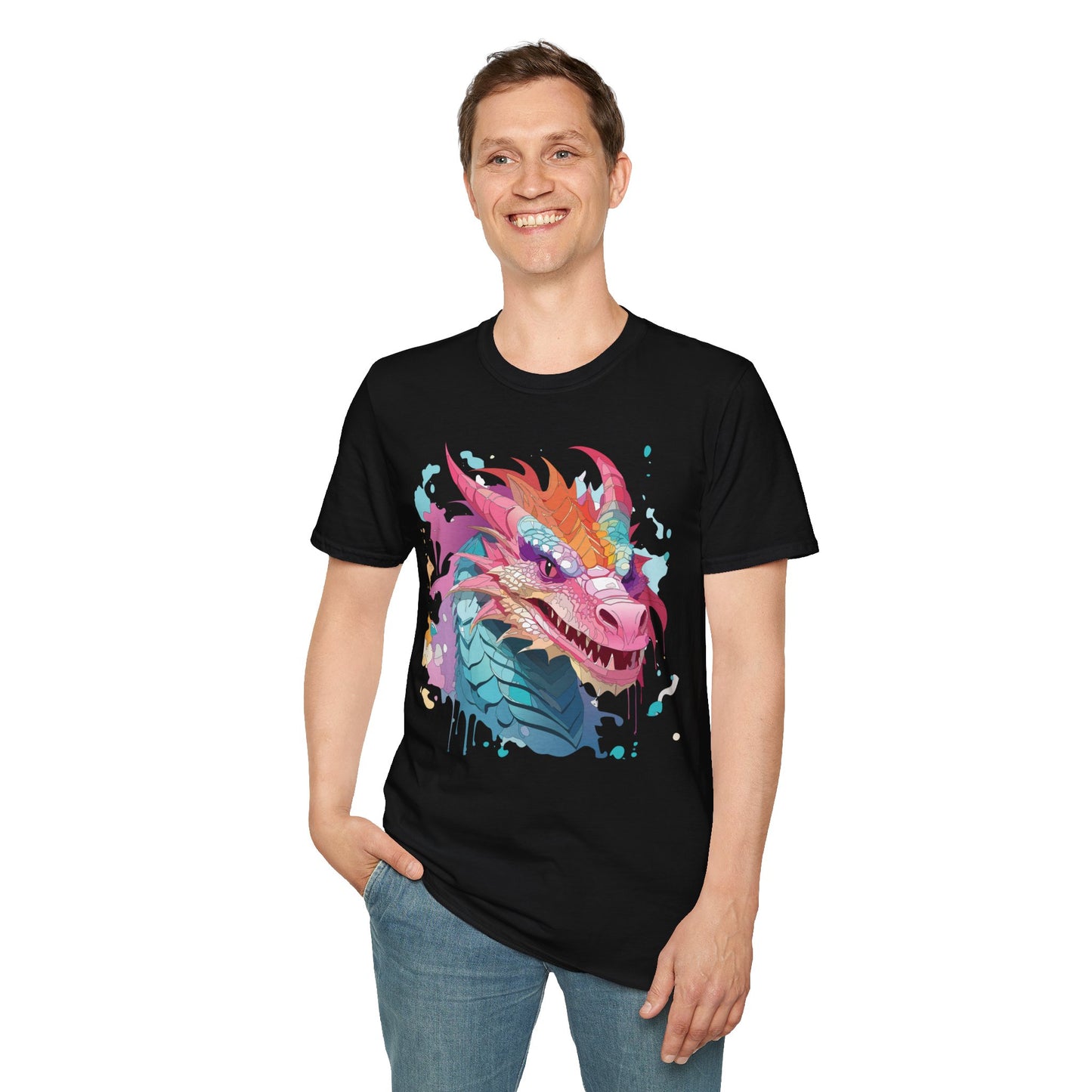 Dragon T Shirt, Dragon Shirt, Shirt with Animals, Animal Shirt