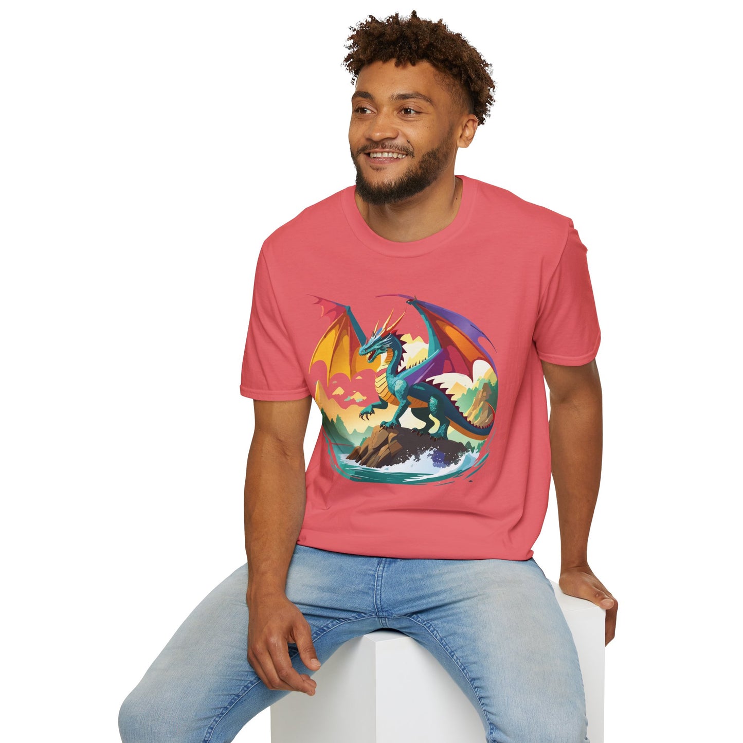 Dragon T Shirt, Dragon Shirt, Shirt with Animals, Animal Shirt
