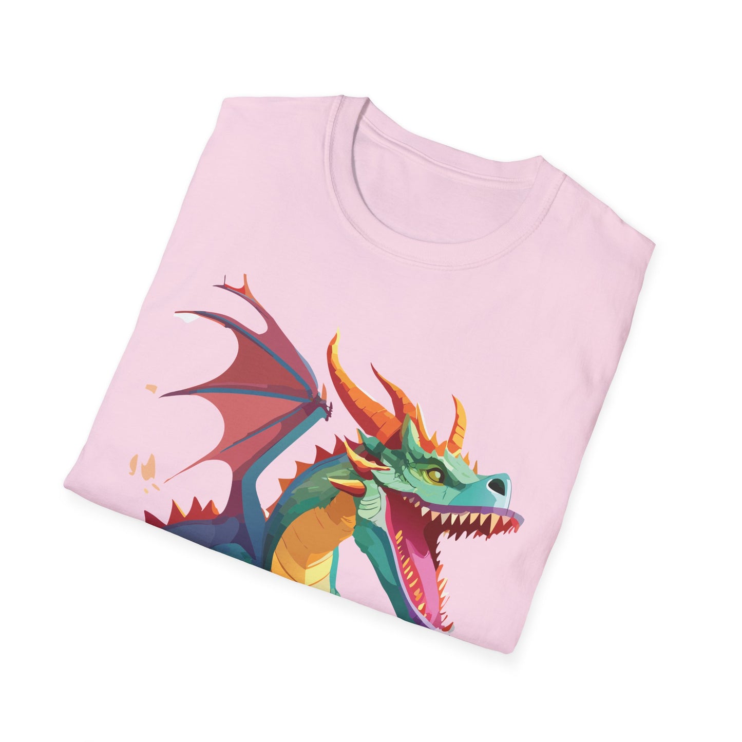 Dragon Graphic T Shirt Unisex Softstyle Cotton Tee Dragon Art Shirt For Men Women