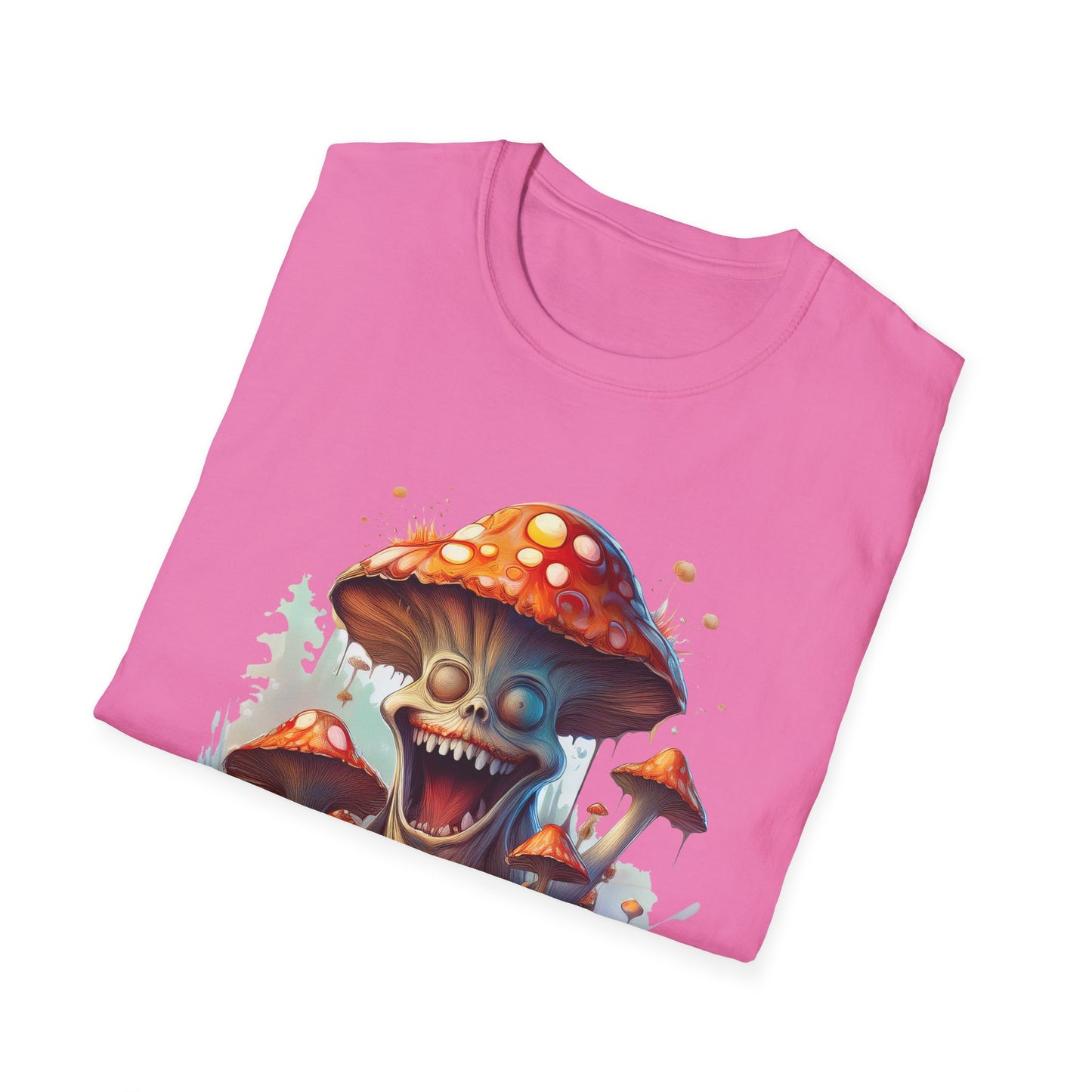 Mashroom Short Sleeve Tee Unisex Funny Mashroom Shirt With Fungus Graphic Gildan Softstyle 64000
