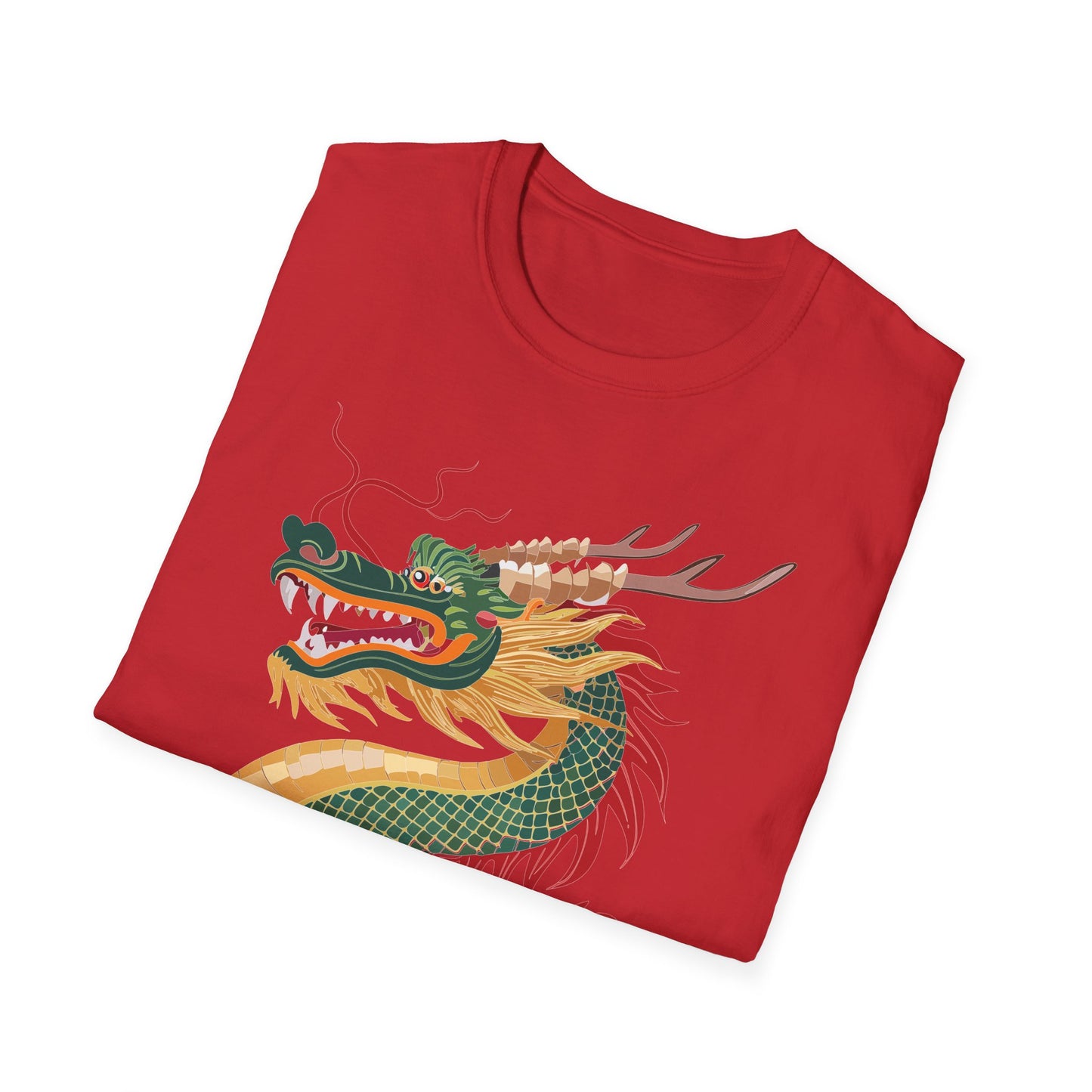 Dragon T Shirt Unisex Dragon Shirt With Animal Art Design Gildan Softstyle 64000 Tee