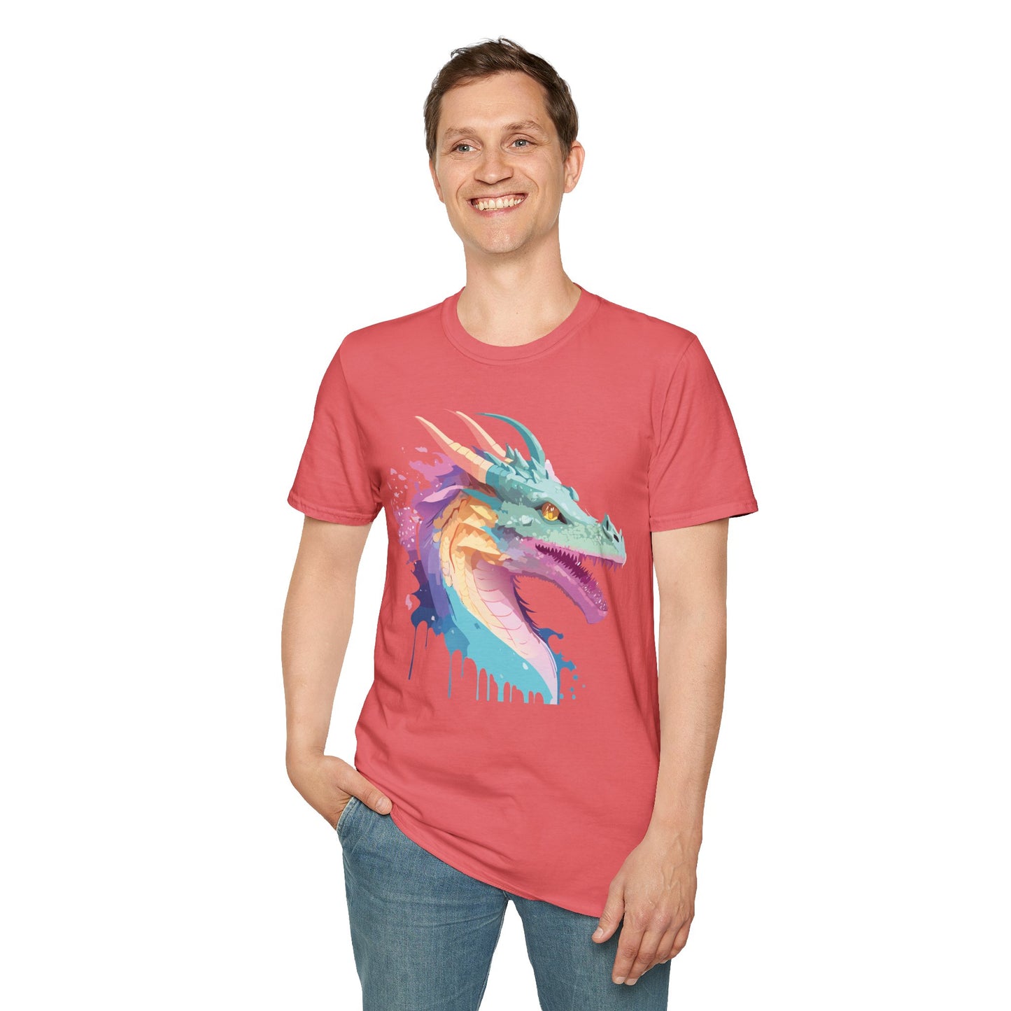 Dragon T Shirt, Dragon Shirt, Shirt with Animals, Animal Shirt