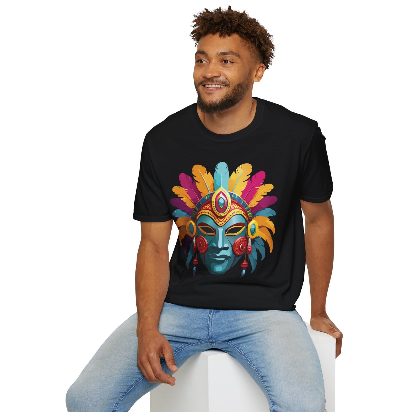 Mask Tee Shirt, Mask Shirt, Shirt with Mask, Masquerade Tees
