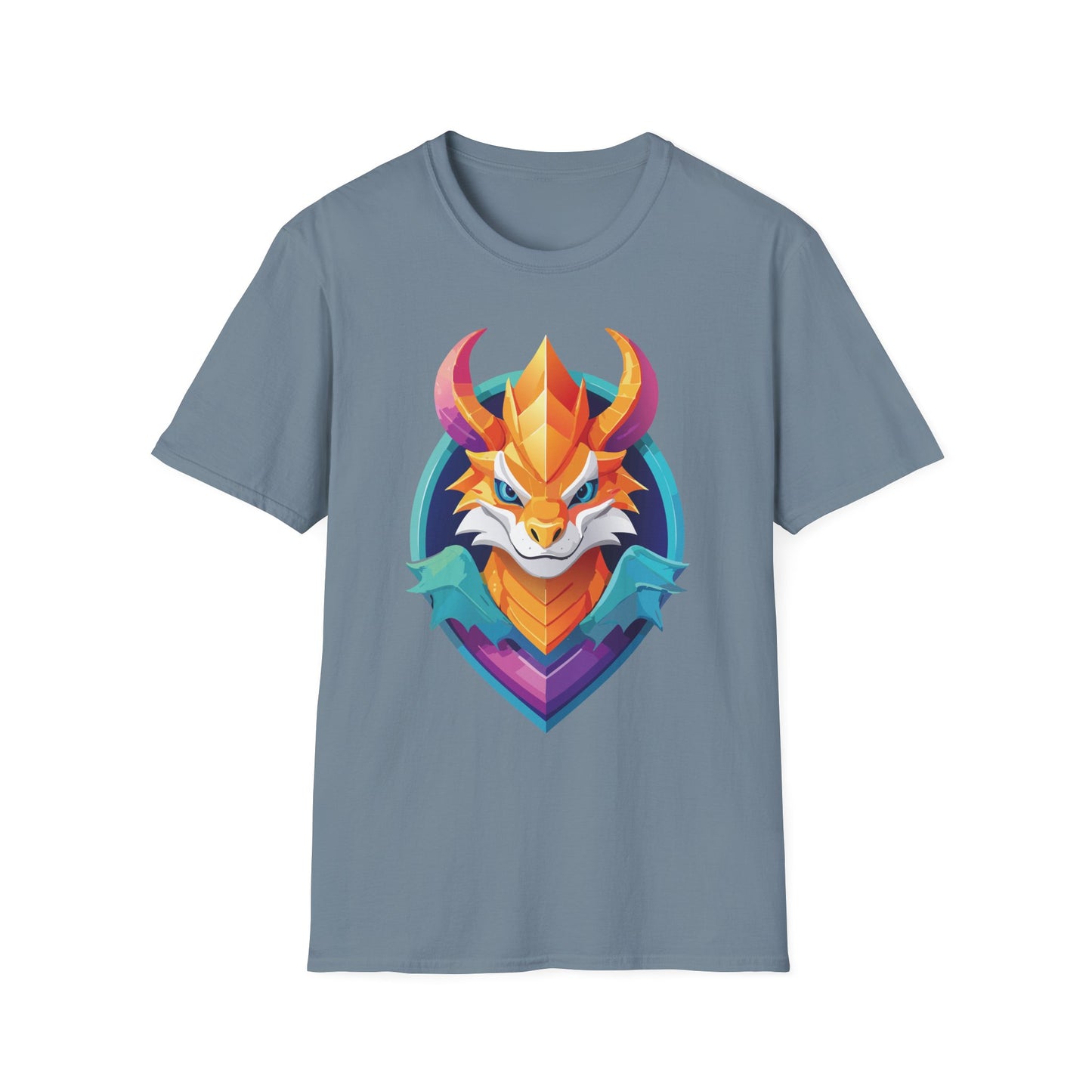 Dragon T Shirt Unisex Gildan Softstyle 64000 Comfortable Cotton Tee With Animal Design