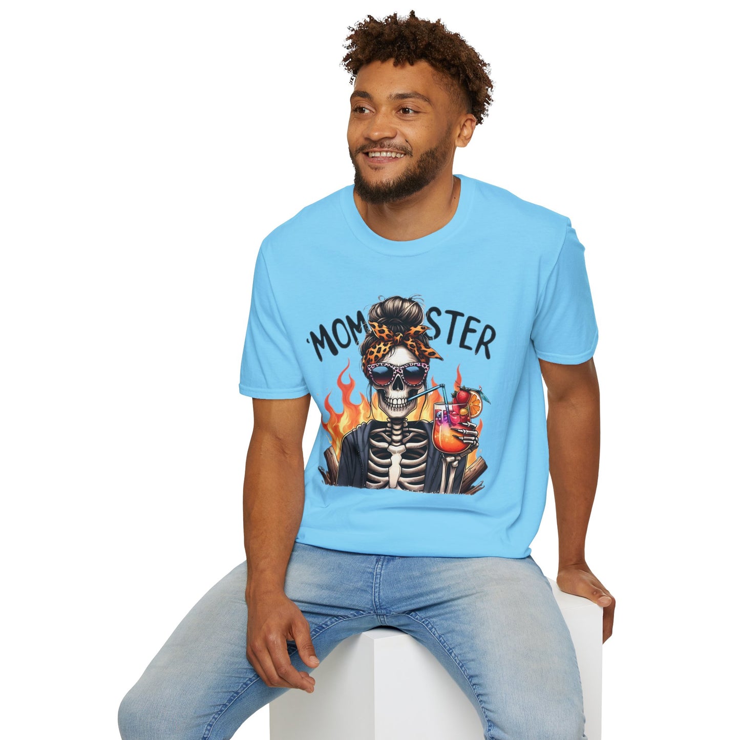 Skull Tee Shirt Unisex Skeleton Shirt Softstyle Gildan 100 Percent Cotton Graphic Tee
