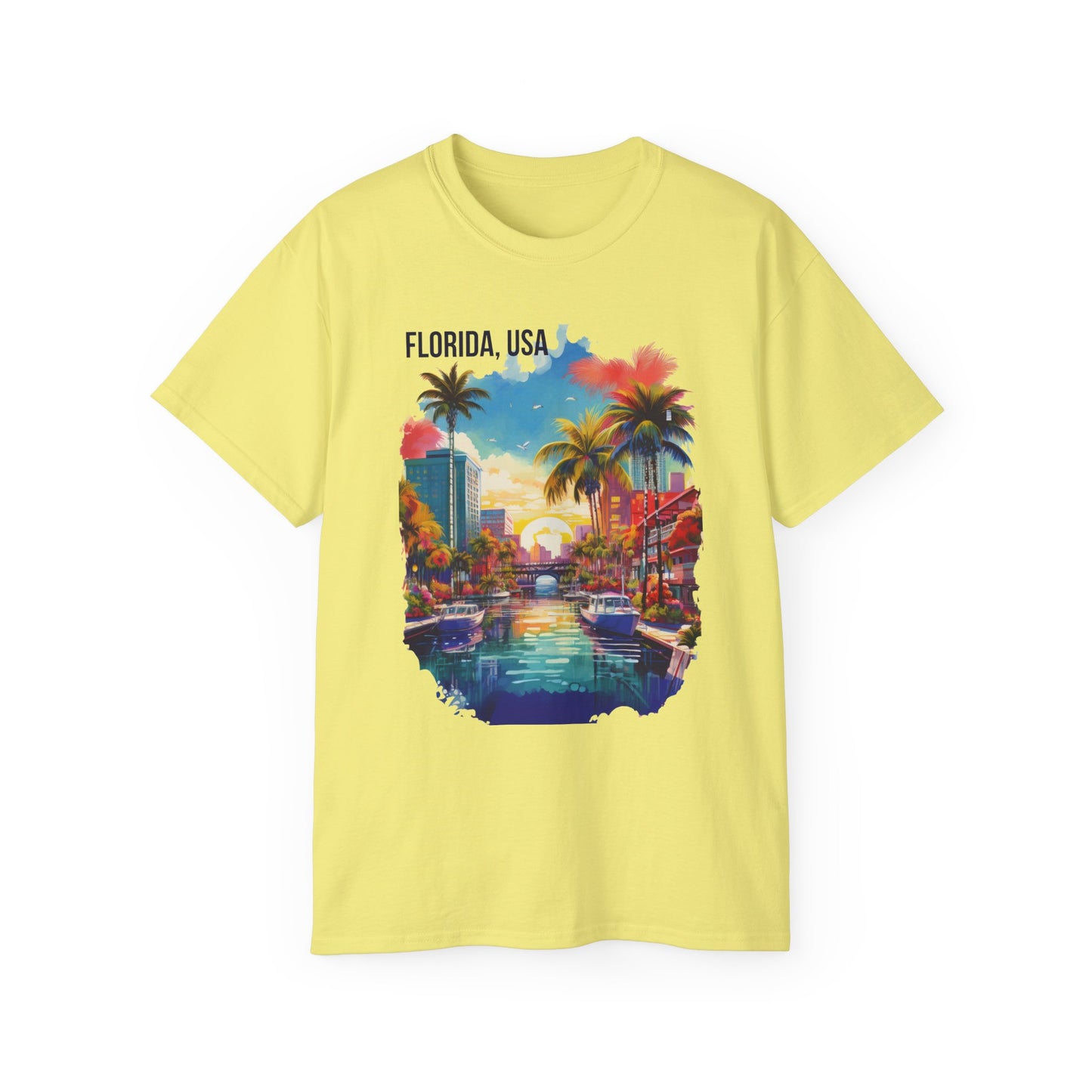 Florida Graphic Unisex Cotton T‑Shirt 1