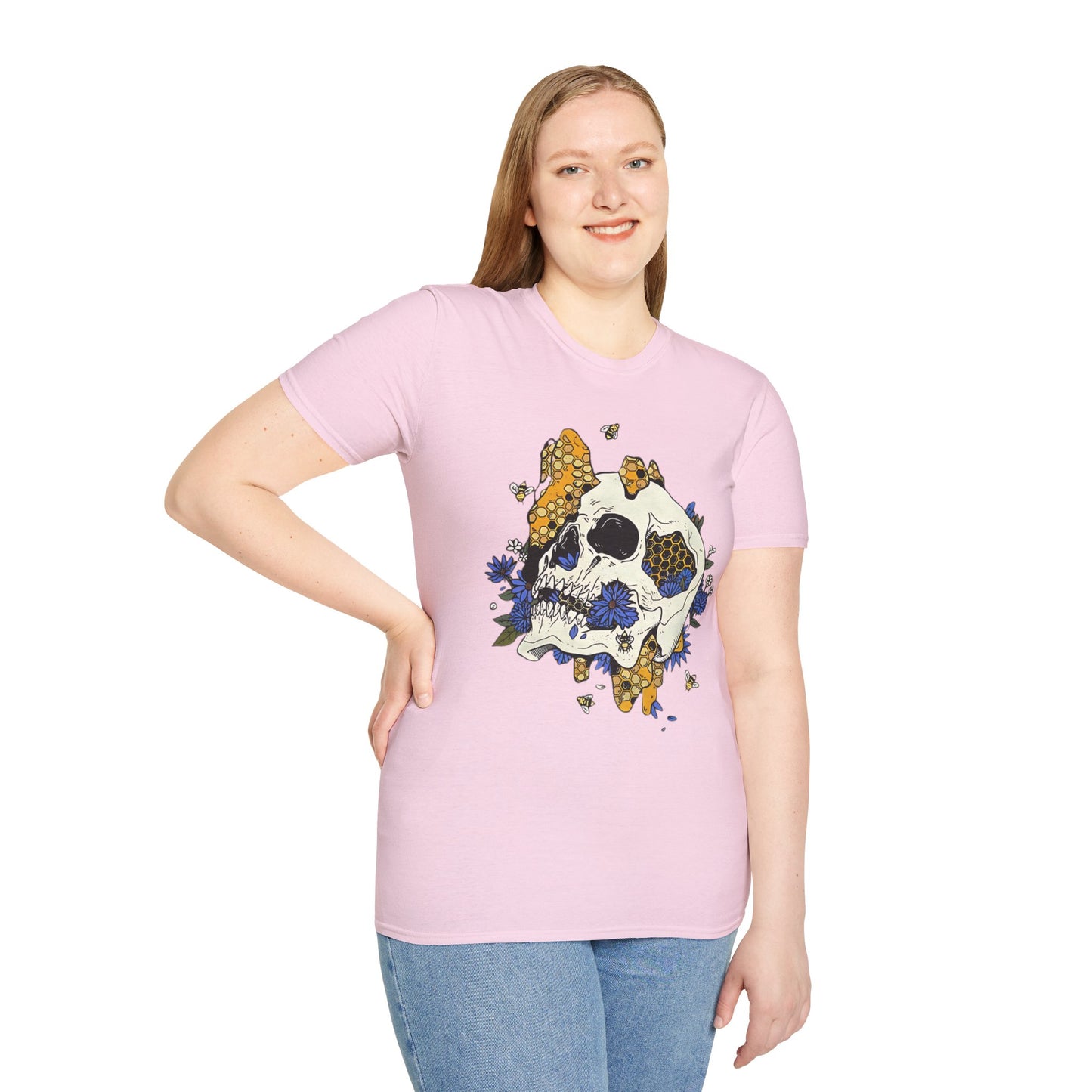 Skull Tee Shirt, Skeleton Shirt, Shirt with Skull, Shirt with Skeleton
