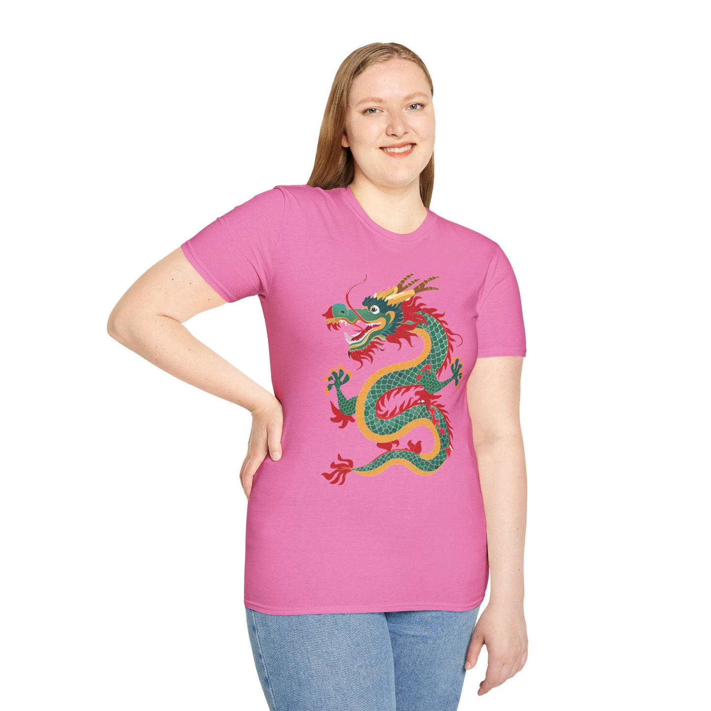 Dragon T Shirt Unisex Dragon Shirt With Animal Art Design Gildan Softstyle Tee 100 Cotton