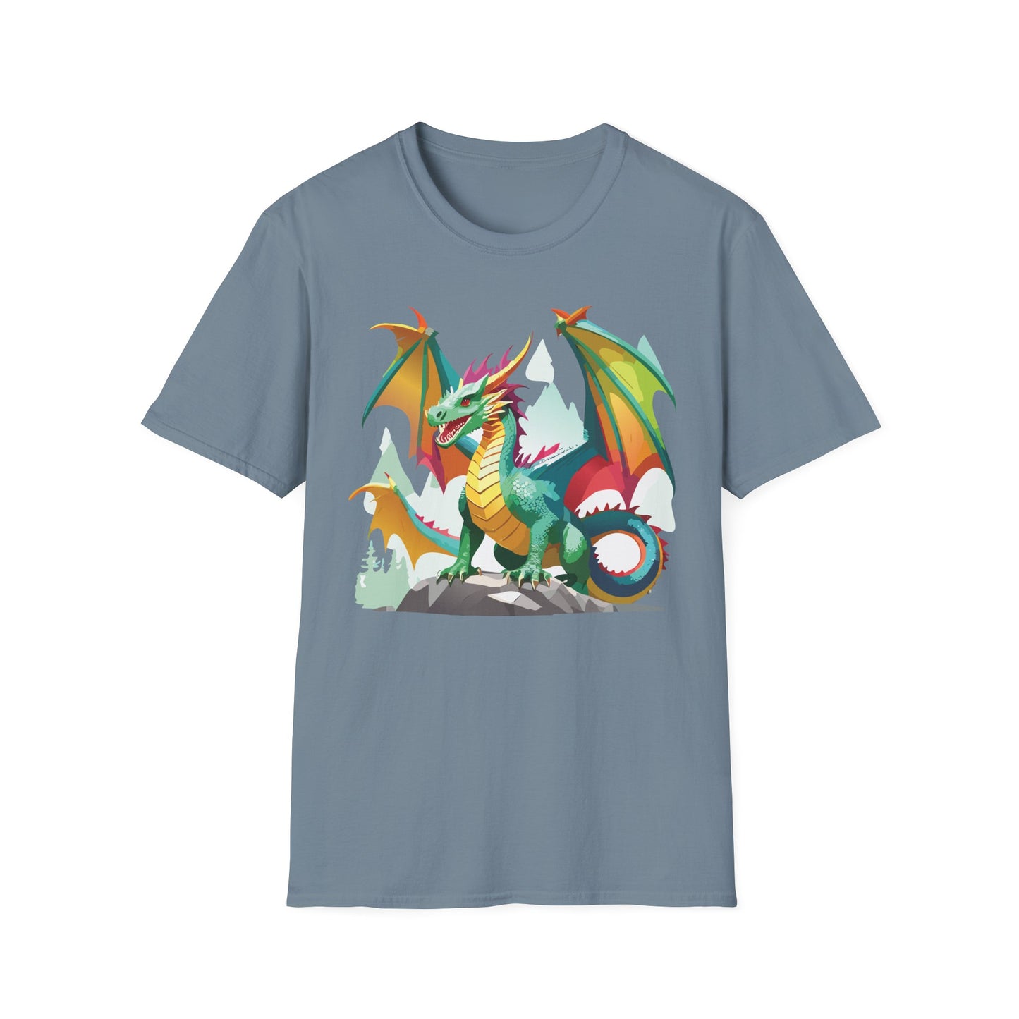 Dragon Graphic T Shirt for Men and Women Unisex Animal Design Softstyle Cotton Tee Premium Quality