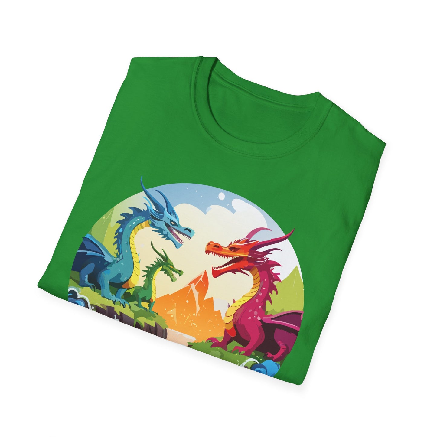 Dragon T Shirt Unisex Dragon Tee 100 Percent Ring Spun Cotton Softstyle Comfort Fit